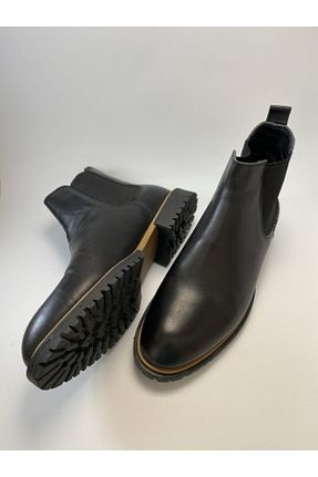 بوت / نیم بوت مشکی مردانه چرم خالص Mira Ayakkabı - کد 65862536
