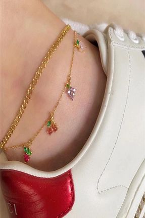 خلخال جواهر طلائی زنانه فلزی Lilith - کد 65917876