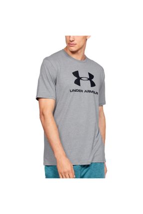 تی شرت طوسی مردانه رگولار پنبه - پلی استر تکی کد 31073655