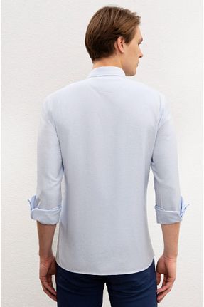 پیراهن آبی مردانه اسلیم فیت U.S. Polo Assn. - کد 46440019