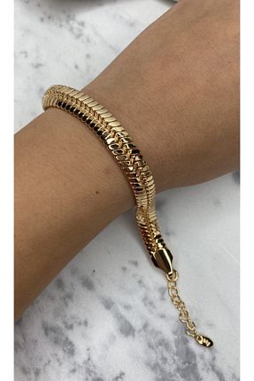 دستبند استیل (فولاد) طلائی زنانه روکش طلا NOBLE ACCESSORY - کد 213569451