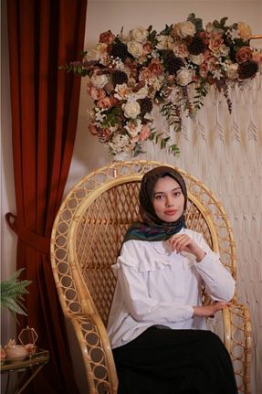 روسری سبز ساده The Verona Scarves - کد 209970962