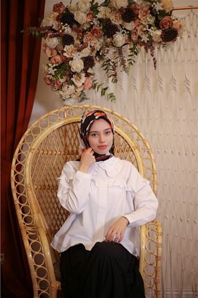 روسری نارنجی 90 x 90 The Verona Scarves - کد 213864091