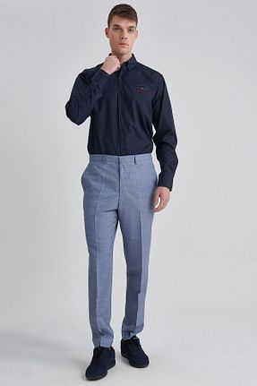 شلوار آبی مردانه پارچه Hugo Boss - کد 212932010