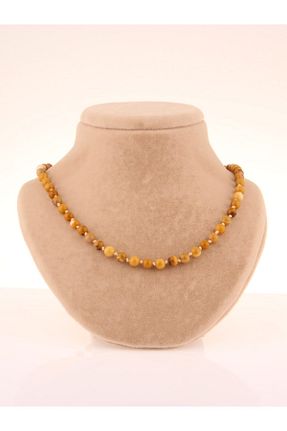 گردنبند جواهر نارنجی زنانه سنگ طبیعی OSMANLI DEĞERLİ TAŞ - کد 214019087