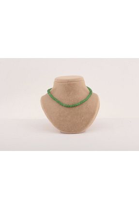 گردنبند جواهر سبز زنانه سنگ طبیعی OSMANLI DEĞERLİ TAŞ - کد 214965313