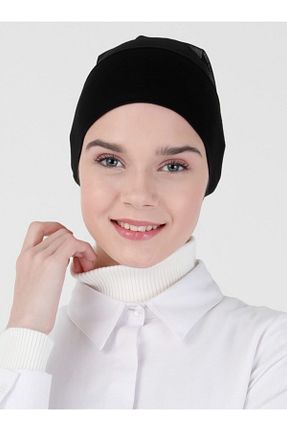 کلاه شنای حجاب مشکی زنانه Ecardin - کد 215028871