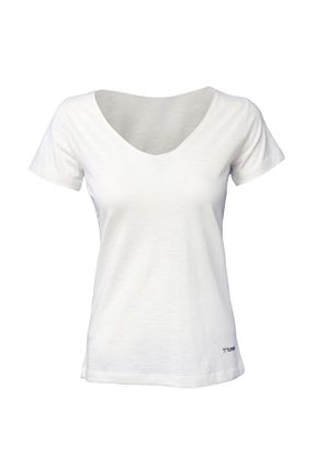 تیشرت اسپرت سفید زنانه رگولار hummel - کد 215409303