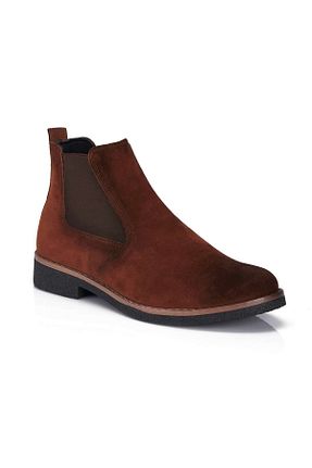 بوت / نیم بوت قهوه ای زنانه چرم مصنوعی MF MARKA SHOES - کد 66518034