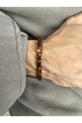دستبند جواهر متالیک مردانه زیرکن Padore Accessory - کد 216006350