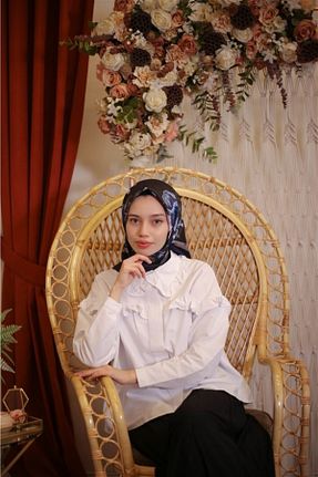 روسری آبی 90 x 90 The Verona Scarves - کد 214957183