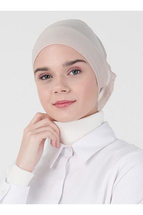 کلاه شنای حجاب قهوه ای زنانه Ecardin - کد 215025026