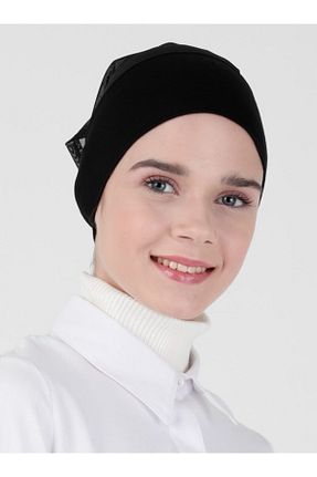 کلاه شنای حجاب مشکی زنانه Ecardin - کد 215028871