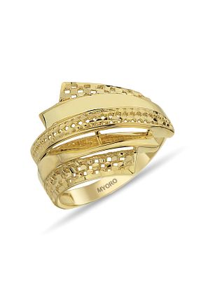 انگشتر طلا زرد زنانه 14 عیار myorogold - کد 215552404