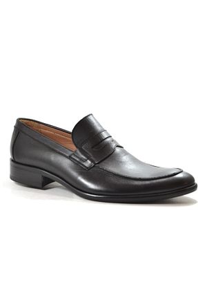 کفش کلاسیک مشکی مردانه چرم لاکی MONOMAN - کد 215342418