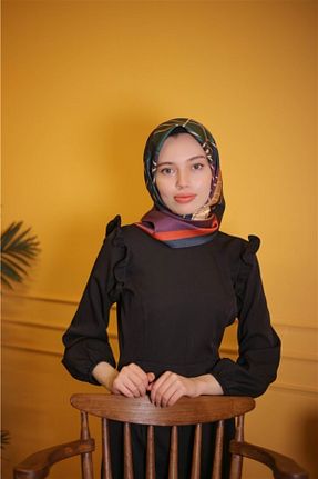 روسری بنفش 90 x 90 The Verona Scarves - کد 214965592