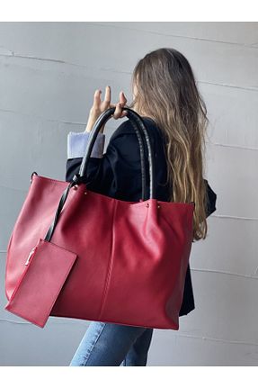 کیف دوشی قرمز زنانه چرم مصنوعی Vendetta Çanta - کد 305203922