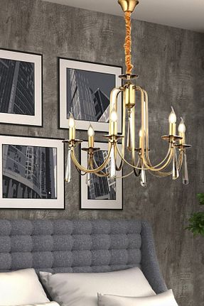 لوستر زرد فلزی Fico Home - کد 215802280
