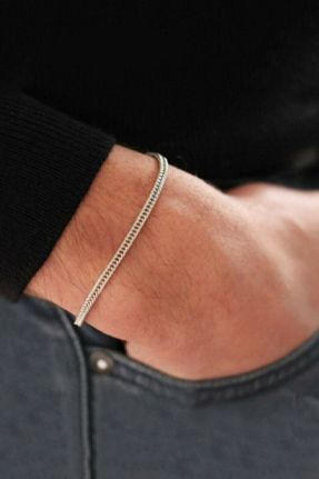 دستبند جواهر زنانه روکش نقره کد 216444178