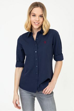 پیراهن سرمه ای زنانه اسلیم فیت U.S. Polo Assn. - کد 207952419