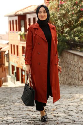 ترنچکت حجاب نارنجی Feiza Collection - کد 217015532