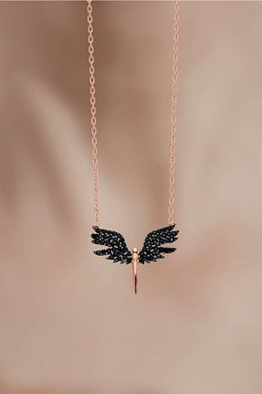 گردنبند نقره صورتی زنانه 925 عیار Bilsen Store - کد 217362703