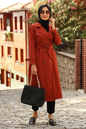 ترنچکت حجاب نارنجی Feiza Collection - کد 217015532