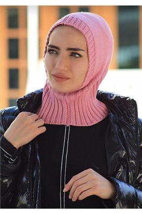 روسری صورتی ساده DİFEN MODA - کد 216205110