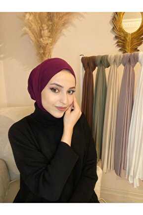 شال زرشکی زنانه Helya - کد 217163381