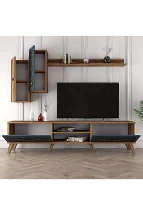 میز و پایه تلویزیون قهوه ای Suntalam Variant Mobilya - کد 2773632