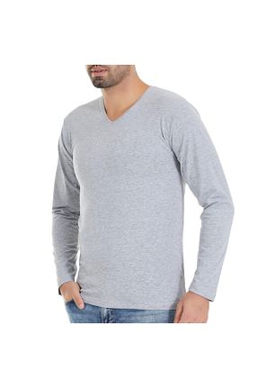 بادی طوسی مردانه یقه هفت Yıldız Çamaşır - کد 218275111