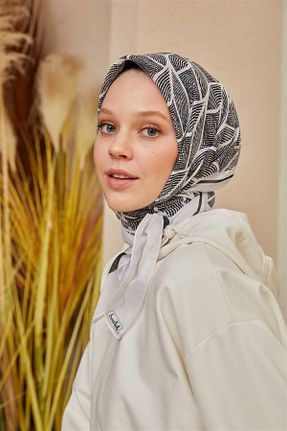 روسری طوسی %100 پنبه Şalland - کد 218370839