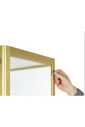 ویترین و بوفه ظروف نقره طلائی AZUCABİN - کد 218528282