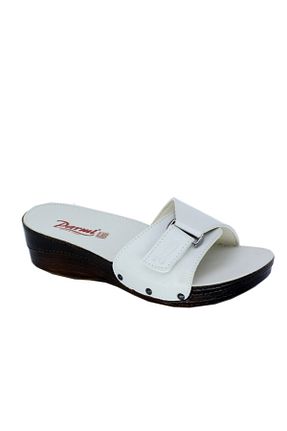 دمپائی بژ زنانه پاشنه تخت TRENDYSHOES - کد 218677410