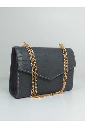 کیف دوشی طوسی زنانه چرم مصنوعی dizaynbag - کد 218973618