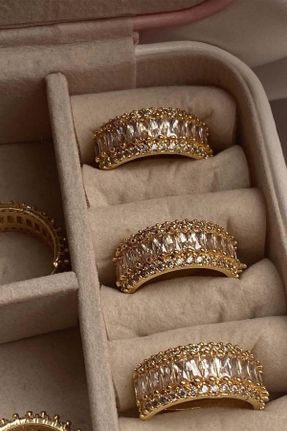 انگشتر جواهر طلائی زنانه کد 175366915