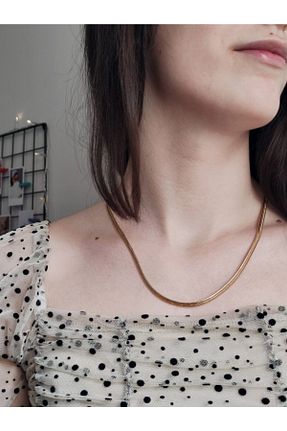 گردنبند جواهر طلائی زنانه روکش طلا mierne - کد 218366534