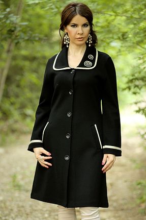 کلاه و ابایا مشکی زنانه پشمی Laden - کد 152751558
