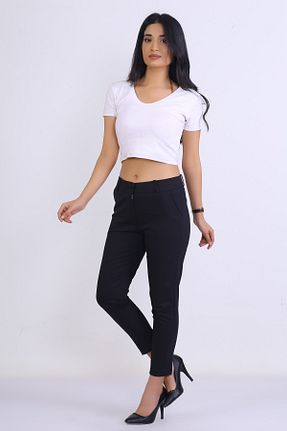 شلوار مشکی زنانه پنبه پلی استر e-Bizz Store - کد 218579911