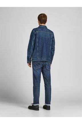 شلوار جین آبی مردانه پاچه راحت کد 218627387