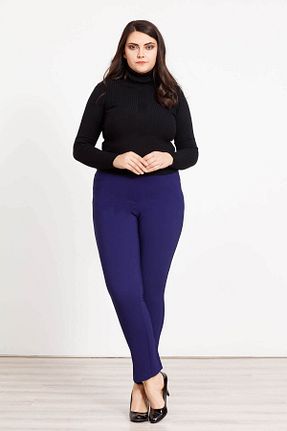 شلوار سرمه ای زنانه الاستین Moda İlgi - کد 218670065