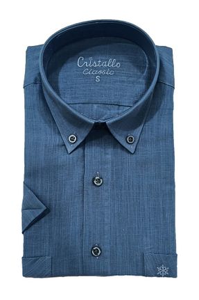 پیراهن سایز بزرگ آبی مردانه سایز بزرگ Cristallo - کد 218682744