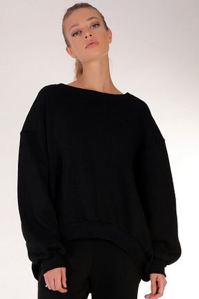 سوئیشرت مشکی زنانه هندسی Dreamlike - کد 183049084