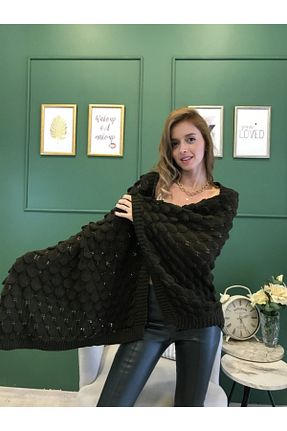 شال خاکی زنانه اکریلیک Ocean - کد 66218708