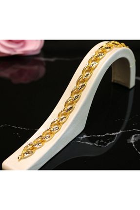 دستبند طلا زرد زنانه 14 عیار Güler Kuyumculuk - کد 66964490