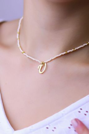 گردنبند نقره طلائی زنانه 925 عیار MySilvers - کد 67260852