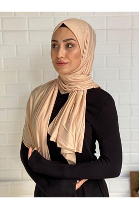 روسری بژ ساده Shoppingbox - کد 67355781