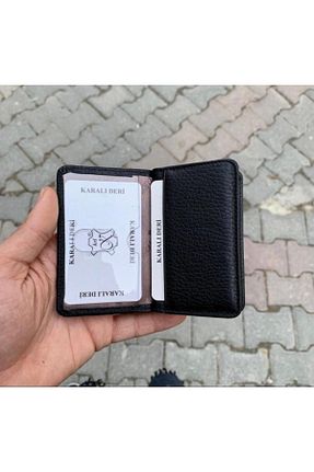 کیف پول مشکی مردانه ابعاد کوچک Karalı Deri - کد 67833053