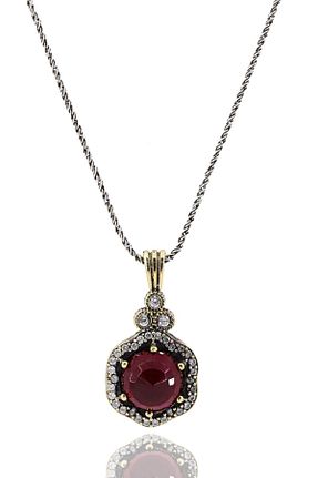 گردنبند نقره قرمز زنانه 925 عیار Doğan Silver - کد 217561735