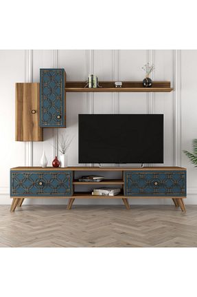 میز و پایه تلویزیون قهوه ای Suntalam Variant Mobilya - کد 2773632